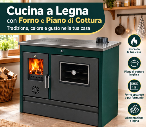 Cucina forno stufa legna con - cucina,