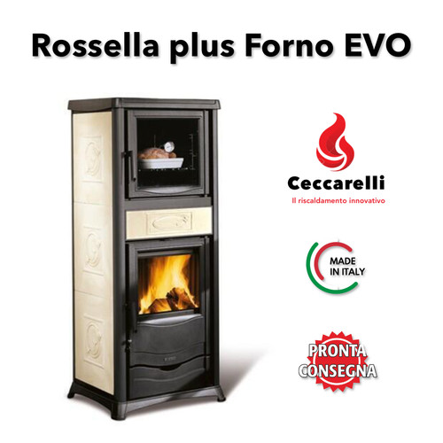 Stufa legna nordica rossella - a,