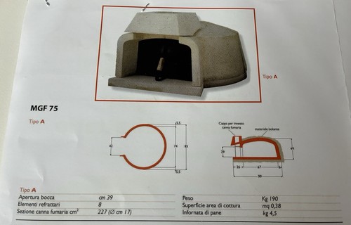 Forno legna vulcano - forno,